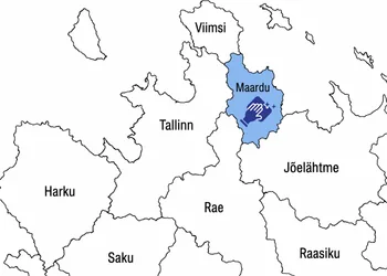 Lähiskeem Tallinna idapiirist, helesinine Maardu Tallinna ja Jõelähtme valla vahel ning põhjas Viimsi, Maardu õhtuse ringi objektid koristatakse alati samas järjekorras, sadamast Kallavere poole.